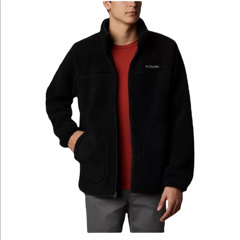 Columbia Black Full Zipper Fleece Jacket